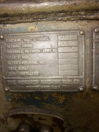 37.5" x 276" Monarch #36NN, engine lathe, 23.25" swing over cross slide, 2" spindle bore, 30 HP, 6 RPM - Image 4