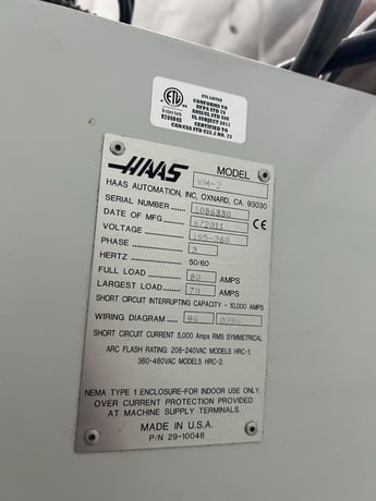 Haas #VM-2, CNC vertical machining center, 3-Axis, 30" X, 20" Y, 20" Z, 12000 RPM, 30 HP, 24 automatic tool - Image 5