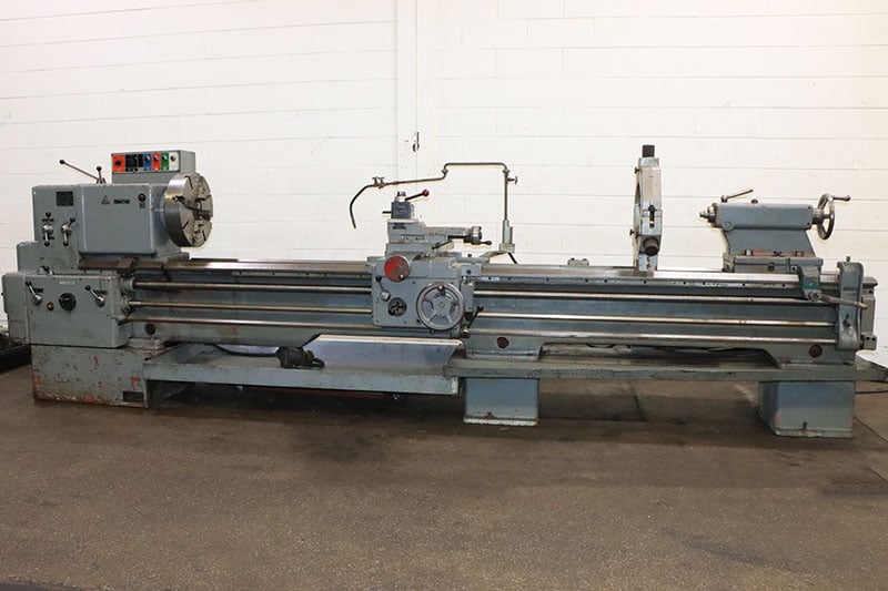 25"/34.5" x 120" Tos #SN63B, gap bed engine lathe, 2.75" bore, D1-8, 10-1000 RPM, 10 HP, taper attach., 3 & - Image 2