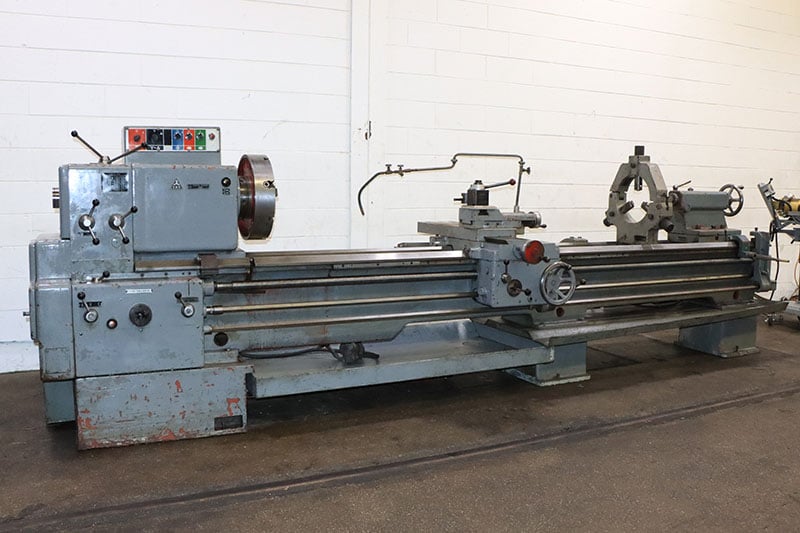 25"/34.5" x 120" Tos #SN63B, gap bed engine lathe, 2.75" bore, D1-8, 10-1000 RPM, 10 HP, taper attach., 3 & - Image 3
