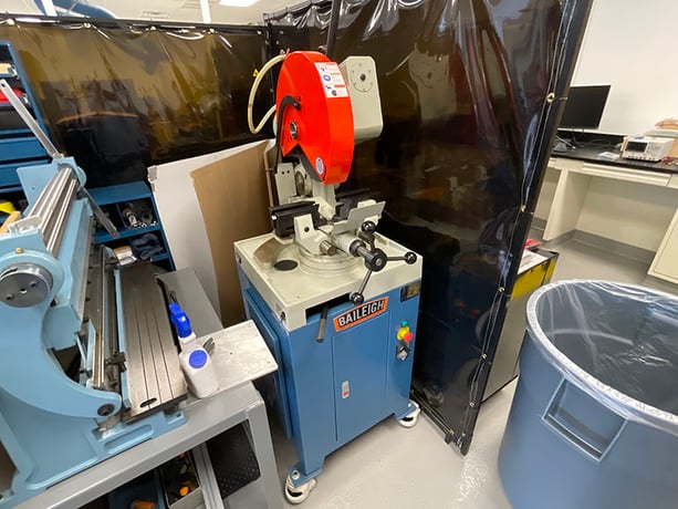 14" Baileigh #CS-350M, cold saw, mitering head, 2.362" round solid capacity, 6.5" vise opening, 26-52 RPM - Image 2