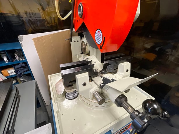 14" Baileigh #CS-350M, cold saw, mitering head, 2.362" round solid capacity, 6.5" vise opening, 26-52 RPM - Image 3