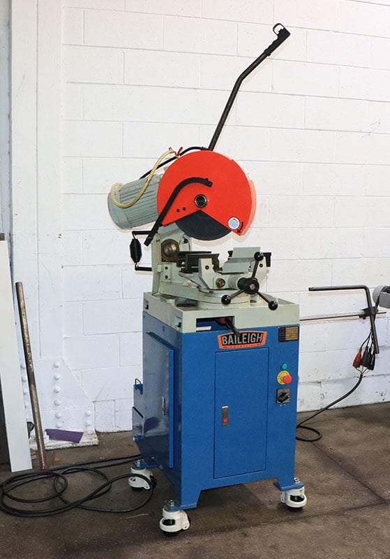14" Baileigh #CS-350M, cold saw, mitering head, 2.362" round solid capacity, 6.5" vise opening, 26-52 RPM - Image 6