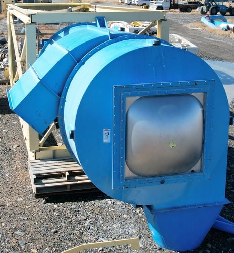 6' Dust Cyclone, 312" -6" cyclone length, explosion vent on top, airlock/feeder & support stand included - Image 4