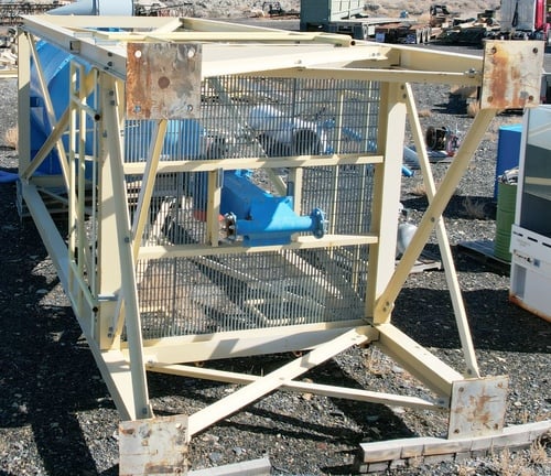 6' Dust Cyclone, 312" -6" cyclone length, explosion vent on top, airlock/feeder & support stand included - Image 5