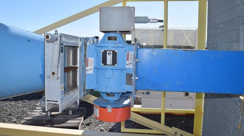 6' Dust Cyclone, 312" -6" cyclone length, explosion vent on top, airlock/feeder & support stand included - Image 7