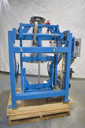 Material Transfer & Storage, Hydraulic Drum Tipper Unloader, 750 lb. capacity, 24" x 26" platform, 8" outlet - Image 4