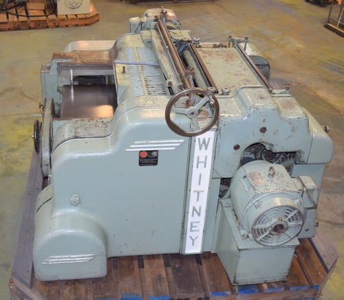 36" x 7" Whitney #S-970, Top & Bottom Planer, twin helical heads, 1/8" to 7" workpiece, 33-98 FPM, 40 HP top - Image 2