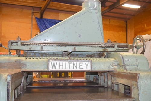 36" x 7" Whitney #S-970, Top & Bottom Planer, twin helical heads, 1/8" to 7" workpiece, 33-98 FPM, 40 HP top - Image 8