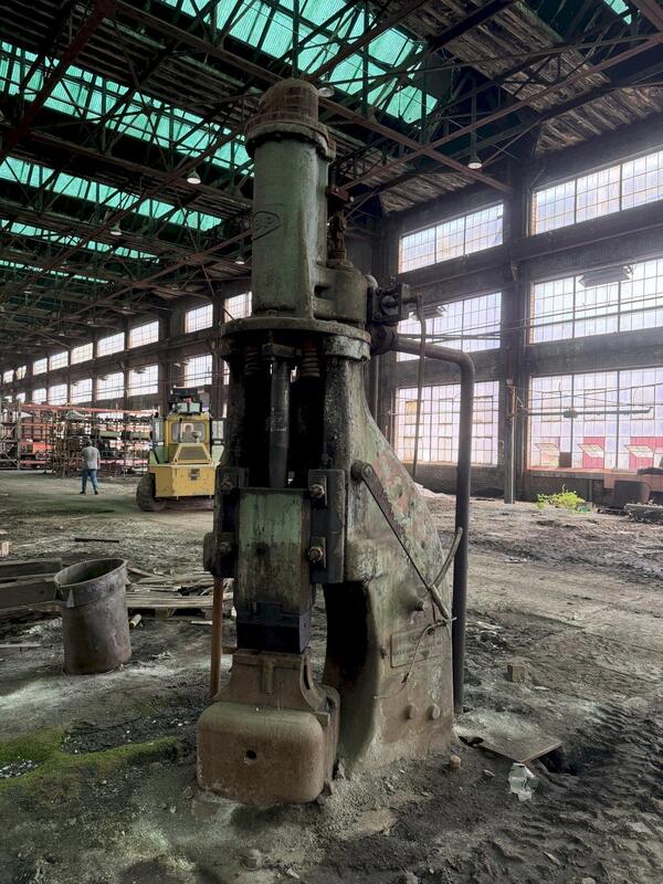 600 lb. Niles Bement Pond, steam forging hammer - Image 1