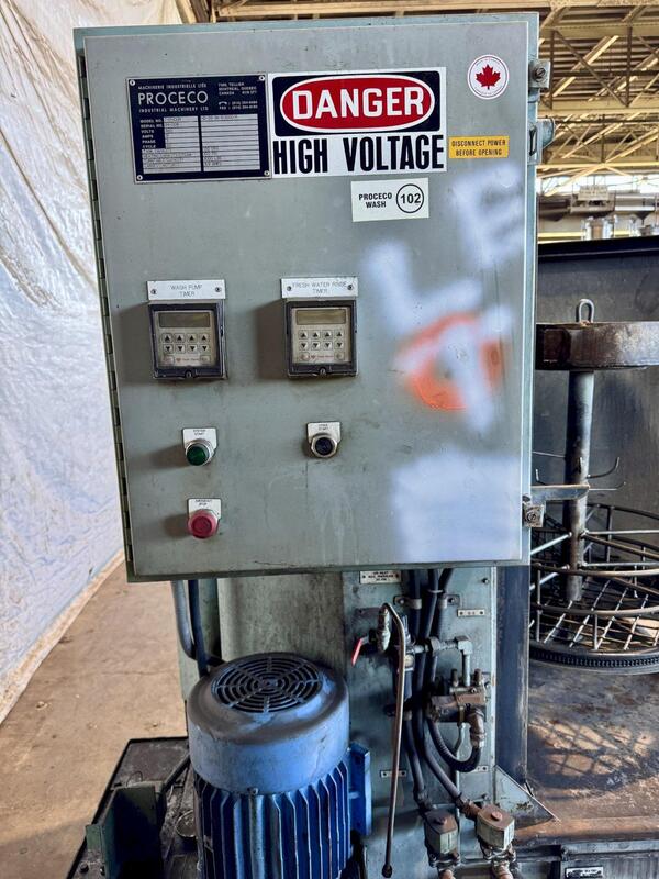 26" Proceco Typhoon #HD-26-36-S-1000-R, rotary parts washer - Image 5