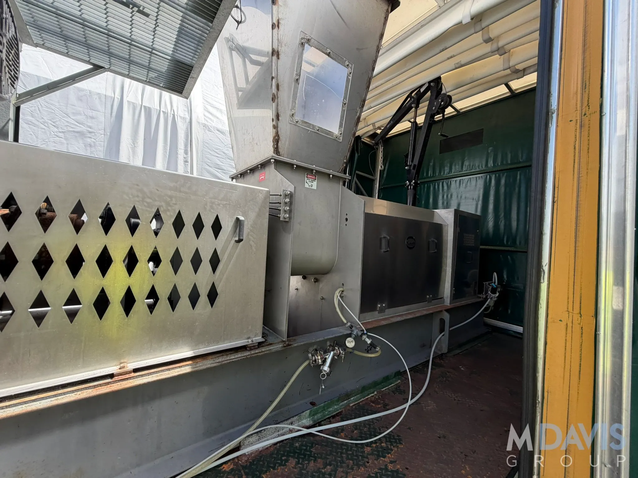 Vincent #TSP-12, Dewatering Twin Screw Press, Stainless Steel, 64" tapered twin screws, 20" x 24" feed - Image 5