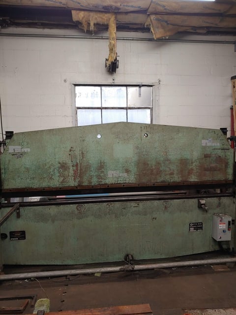 Roto-Die #15, Hydraulic Press Brake, 10' overall length, 3" stroke, 15 HP, (3) extra top dies, (8) front & - Image 1