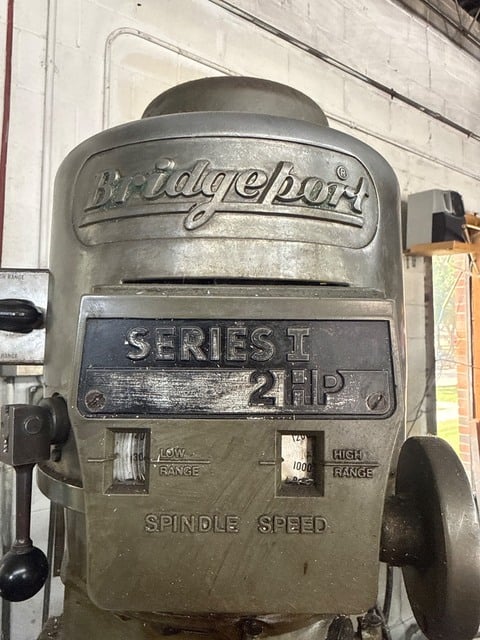 Bridgeport #Series-1, vertical mill, 9" x48" table, 3 HP, 4200 RPM, R8, 1980 - Image 8