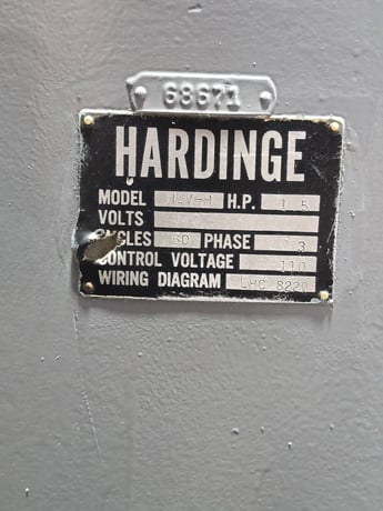 Hardinge #HLV-H, Wide Bed Tool Room Lathe, 11" Swing, 2-Axis digital read out, 4" 3-Jaw Chuck, Quick Change - Image 3