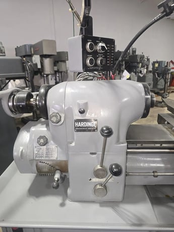 Hardinge #HLV-H, Wide Bed Tool Room Lathe, 11" Swing, 2-Axis digital read out, 4" 3-Jaw Chuck, Quick Change - Image 6