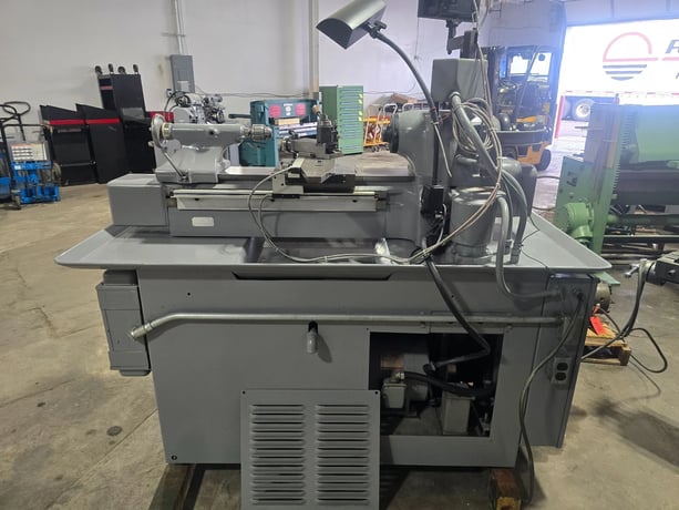 Hardinge #HLV-H, Wide Bed Tool Room Lathe, 11" Swing, 2-Axis digital read out, 4" 3-Jaw Chuck, Quick Change - Image 7