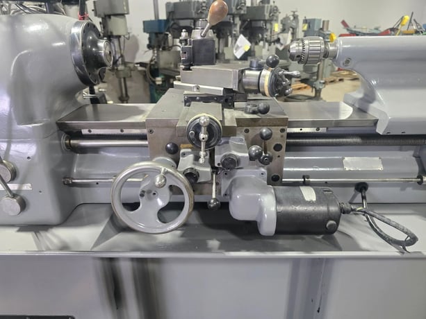Hardinge #HLV-H, Wide Bed Tool Room Lathe, 11" Swing, 2-Axis digital read out, 4" 3-Jaw Chuck, Quick Change - Image 8