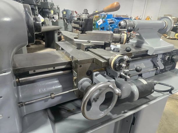 Hardinge #HLV-H, Wide Bed Tool Room Lathe, 11" Swing, 2-Axis digital read out, 4" 3-Jaw Chuck, Quick Change - Image 9
