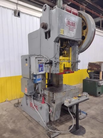 110 Ton, Bliss #C-110, Mechanical Punch Press, Air Clutch, 6" Stroke, 21" Shut Height, 42" x 27" Bed Area, 10 - Image 3