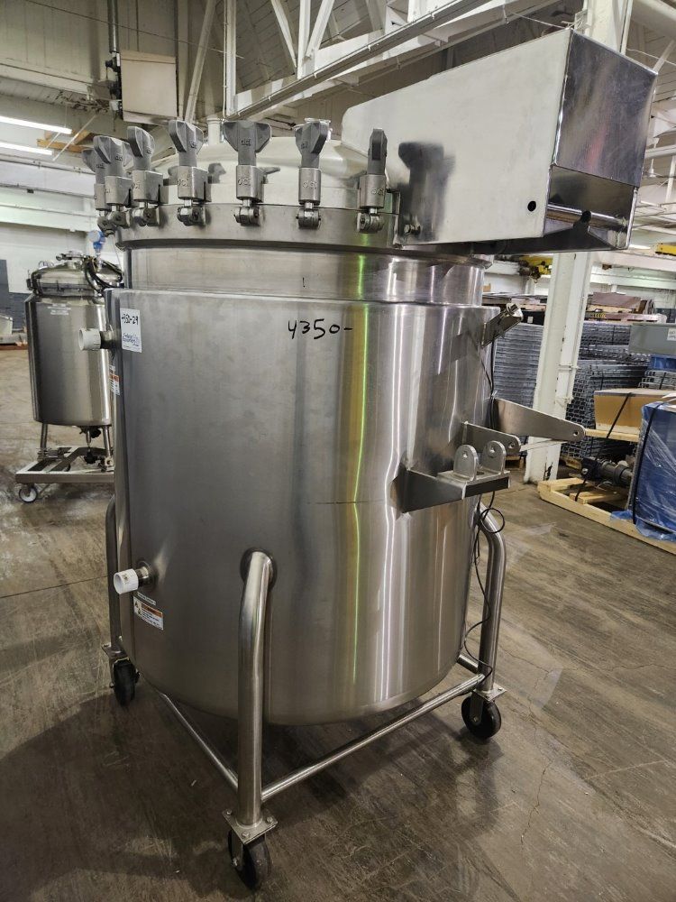 250 Gallon Befco Reactor, Stainless Steel, 42" diameter x 42" Straight Side, 100 PSI @ 300&deg;F, 75 PSI Jacket - Image 4