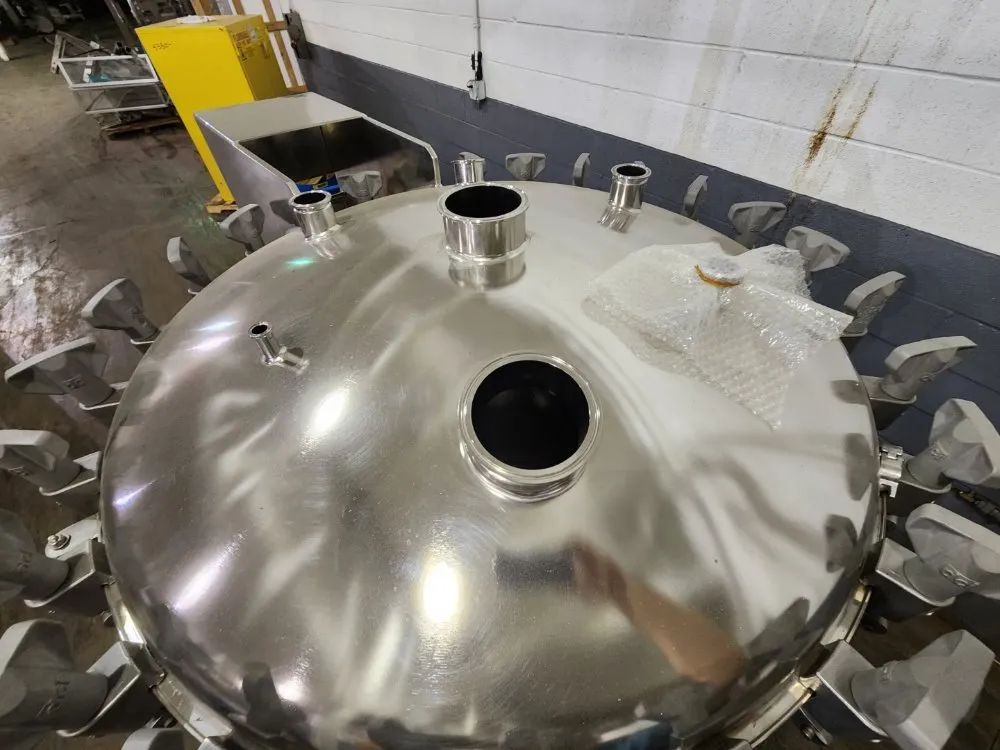 250 Gallon Befco Reactor, Stainless Steel, 42" diameter x 42" Straight Side, 100 PSI @ 300&deg;F, 75 PSI Jacket - Image 5