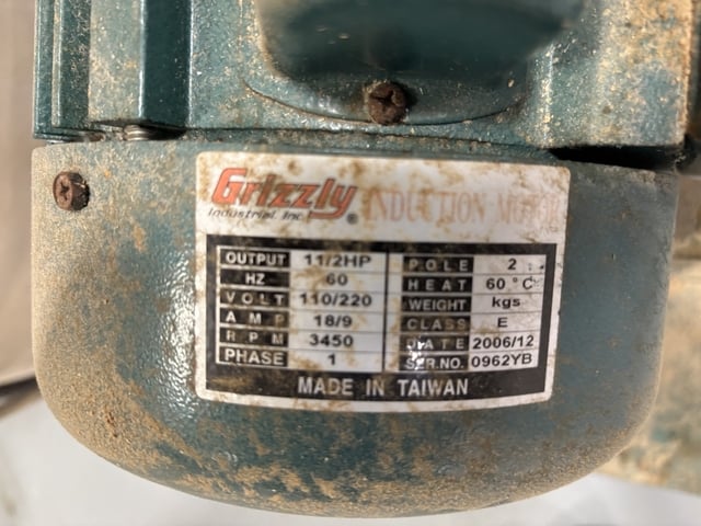 Grizzly #G1028, Portable Dust Collector - Image 6
