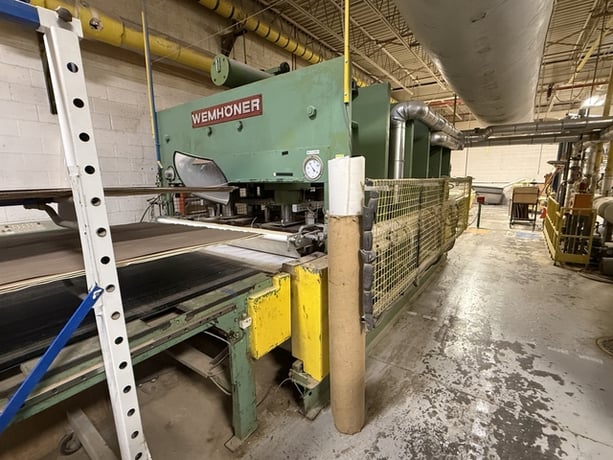 Wemhoner #VOF-35600, 2 Feed Through Hot Press - Image 1