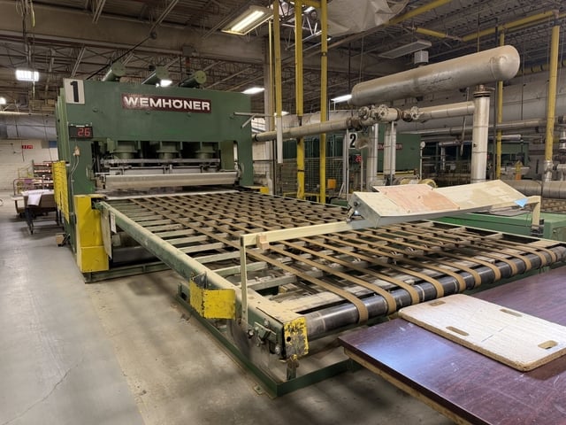Wemhoner #VOF4-1200-3, Feed Through Hot Press - Image 5
