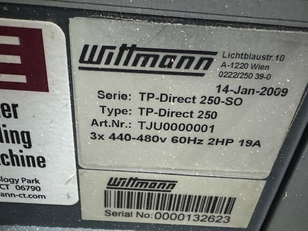 Wittmann #TP-Direct-250, temperature controller, direct coooloing, 250°F, 2 HP, 480 V., 19 FLA, 2009 - Image 4