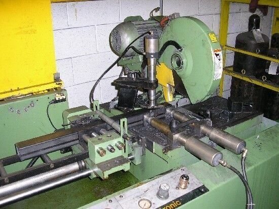 14" Dake #Cobra-350AX, circular cold saw, 1700/3400 RPM, 7" vise opening, 23" feeder index, 8 blades, 2.2/1.5 - Image 5