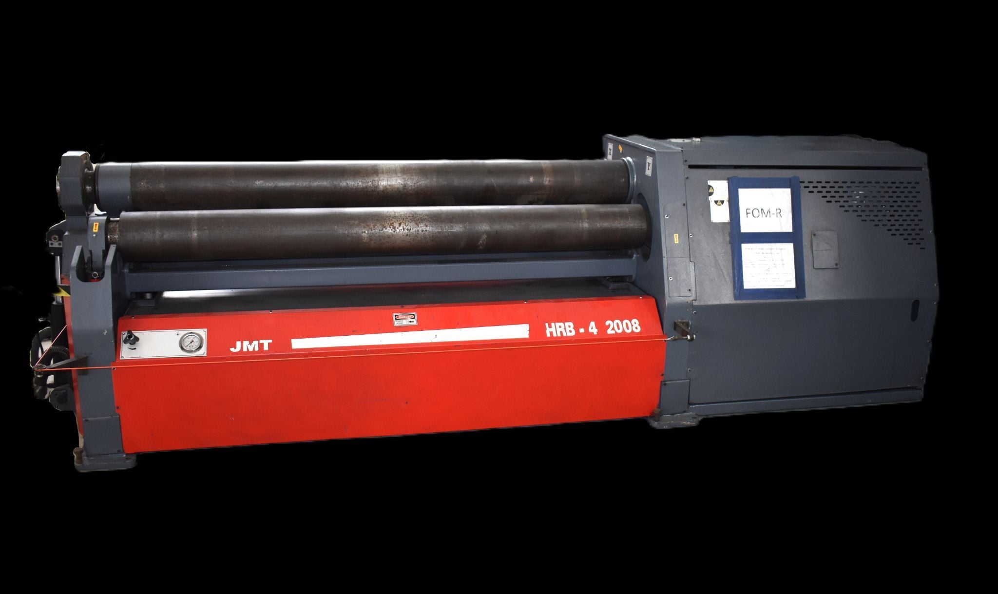 72" x 1/4" JMT #HRP-4, hydraulic 4-roll plate bending roll, 7.8" top roll, cone attachment, ESA control, 460 - Image 2