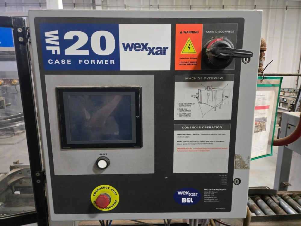 Wexxar #WF20T, case erector w/ 2 outfeed conveyor systems and 2 w, 20 CPM - Image 5