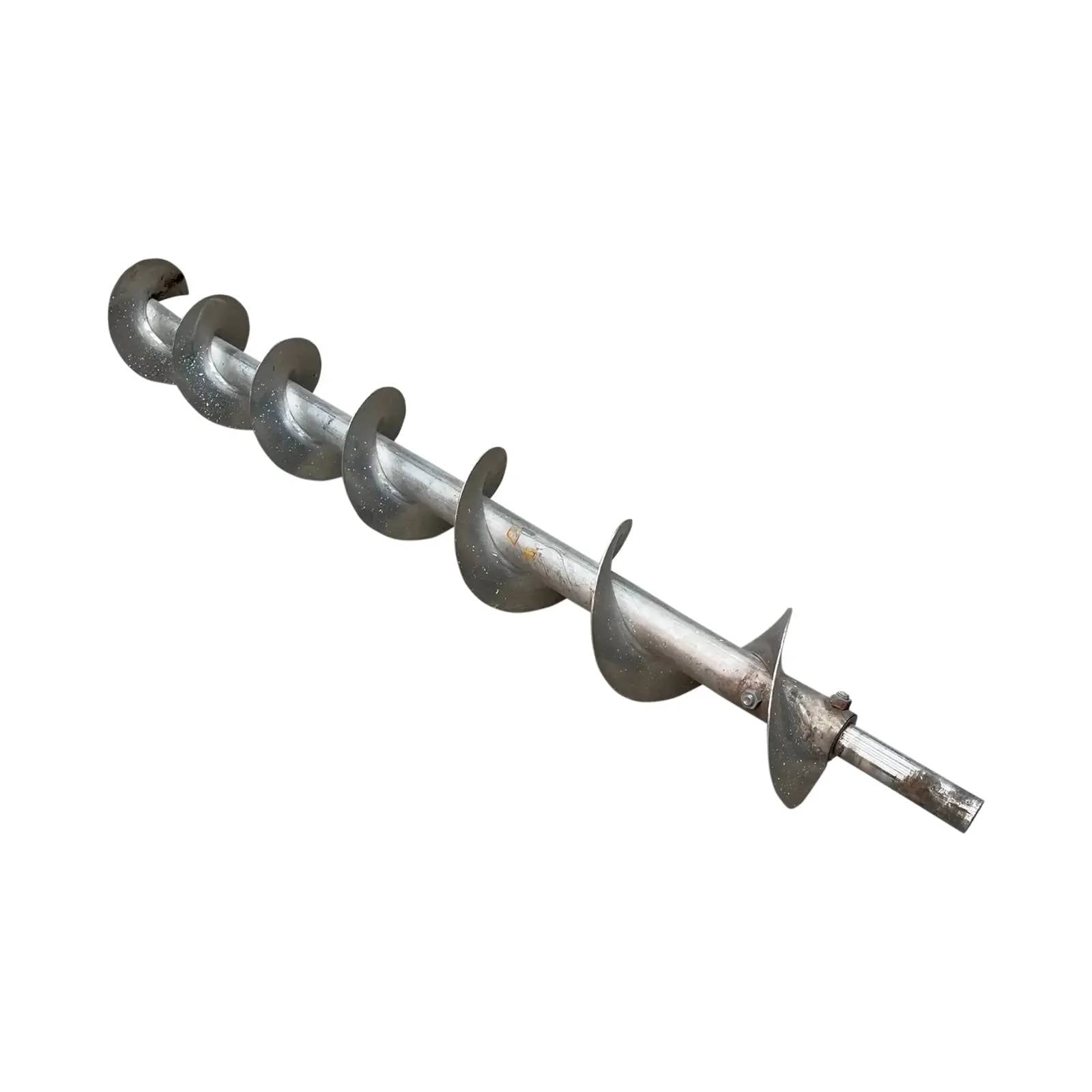 8" diameter x 5.7' long, Stainless Steel screw auger, 8" pitch - Image 2