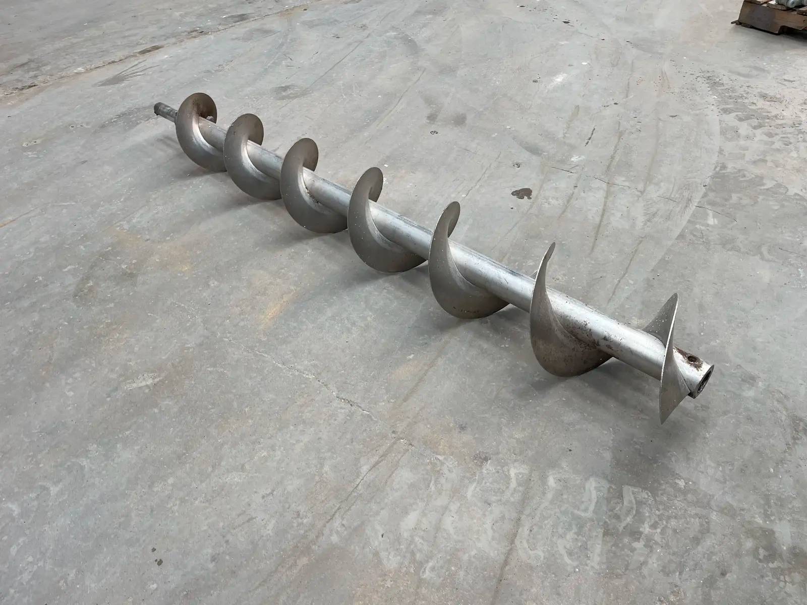 8" diameter x 5.7' long, Stainless Steel screw auger, 8" pitch - Image 6
