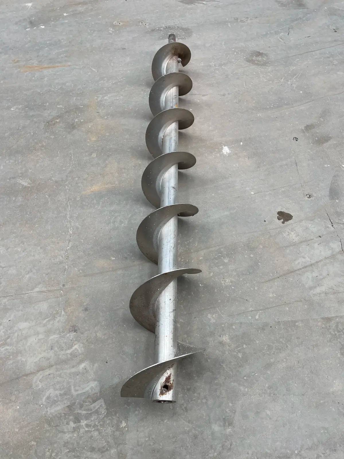 8" diameter x 5.7' long, Stainless Steel screw auger, 8" pitch - Image 7