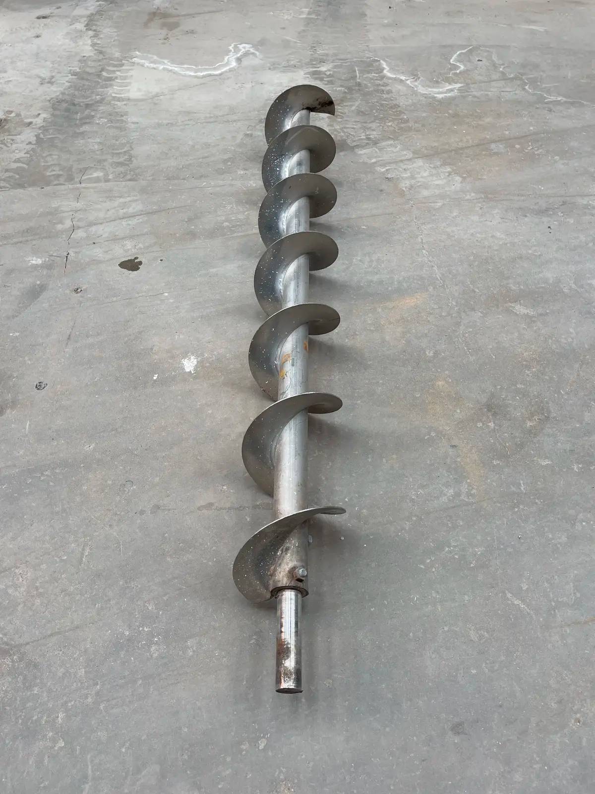 8" diameter x 5.7' long, Stainless Steel screw auger, 8" pitch - Image 8