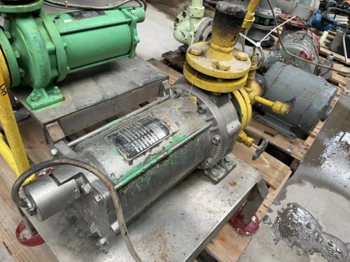 75 GPM, Lederle Hermetic #CNF40-160, canned refrigeration pump, 7 HP, 3400 RPM, 460 V., 3 Ph., 6" diameter - Image 2