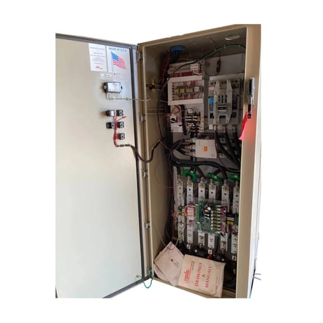 Benshaw #RX2E25048012KP, screw compressor motor starter, 250 HP, 480 Volts, 302 amps, 60 Hz., 3 phase, 120 - Image 2