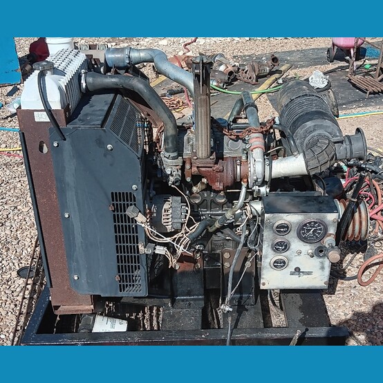 62 HP Perkins #404D-22TA, Diesel Engine, 2800 RPM, inline 4-cyl., turbocharged, skid mounted, 6,109 hours - Image 2