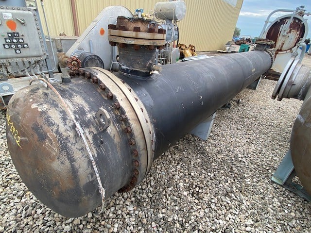 3088 sq.ft., 150 psi/FV shell, 135 psi/FV tubes, Hughs-Anderson, surplus heat exchanger; 304ss shell; 316ss - Image 4