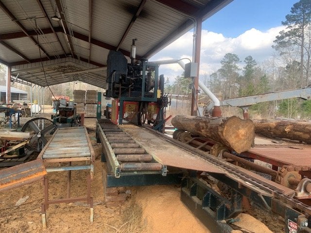 Morgan, Sharp Chain Scragg Mill, 36" blades, 14" diameter capacity, conveyors, 2008 - Image 3