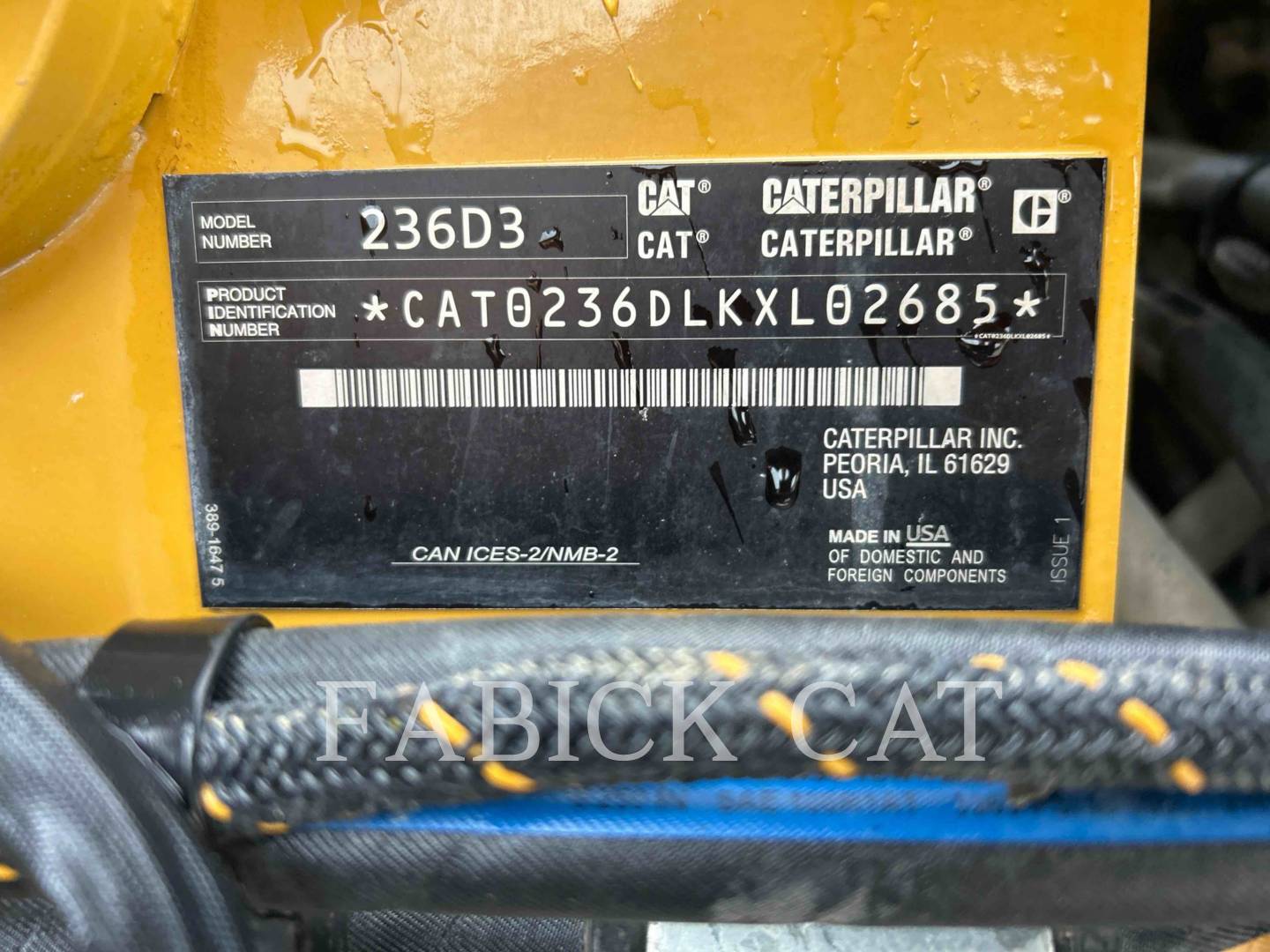 Cat 236D3 C3H2, Skid Steer Loader, 1961 hours, S/N: KXL02685, 2023 - Image 6
