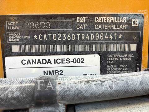 Cat 236D3 C3H2, Skid Steer Loader, 3106 hours, S/N: R4D00441, 2024 - Image 6