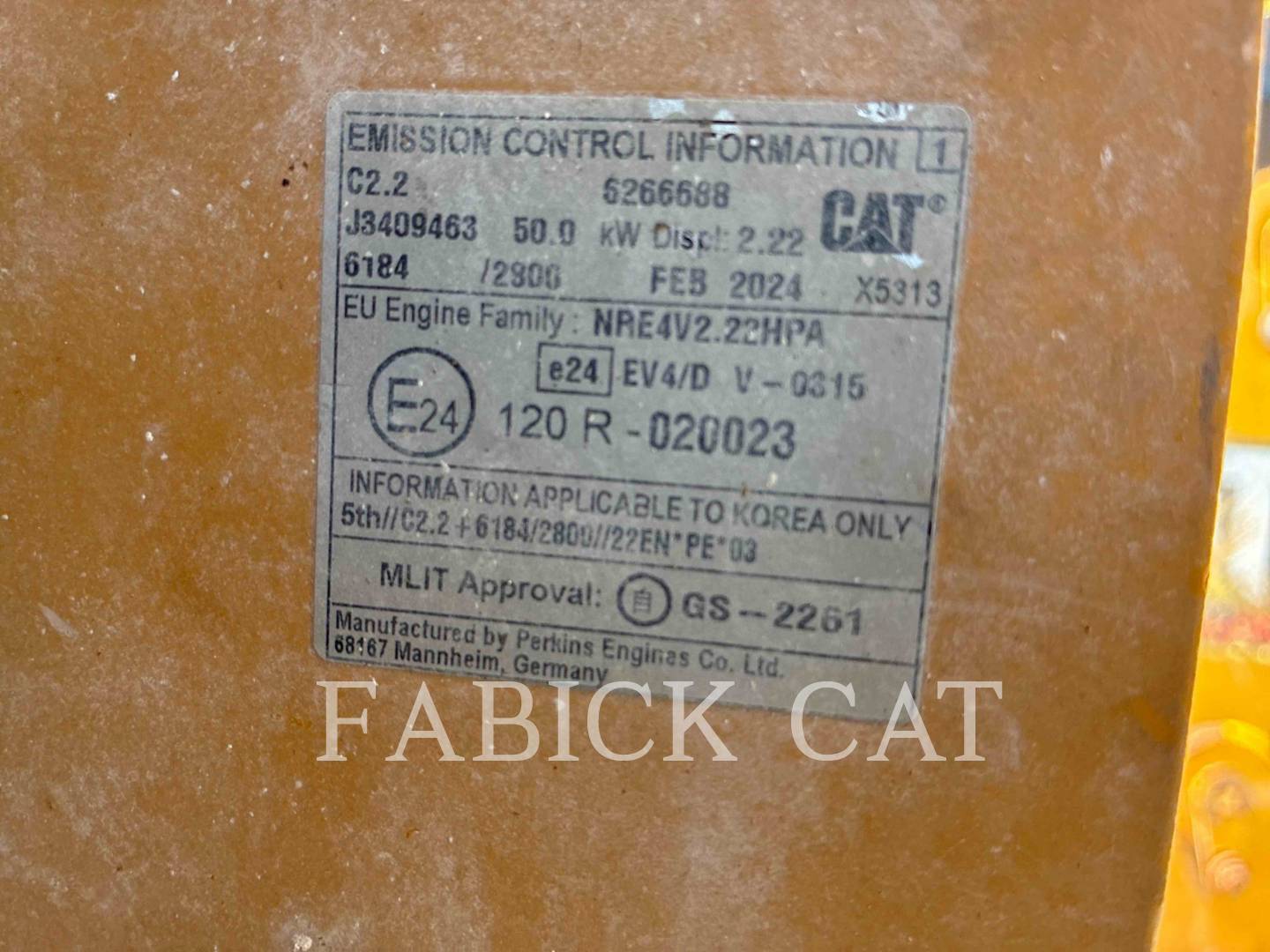 Cat 236D3 C3H2, Skid Steer Loader, 3106 hours, S/N: R4D00441, 2024 - Image 8