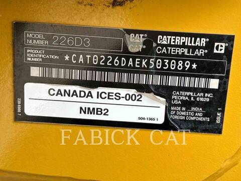Cat 226D3, Skid Steer Loader, 1445 hours, S/N: EK503089, 2024 - Image 6
