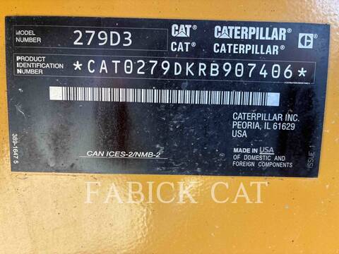 Cat 279D3 C3H3, 1864 hours, S/N: RB907406, 2024 - Image 6