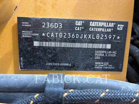Cat 236D3 C3H2, Skid Steer Loader, 2674 hours, S/N: KXL02597, 2023 - Image 6