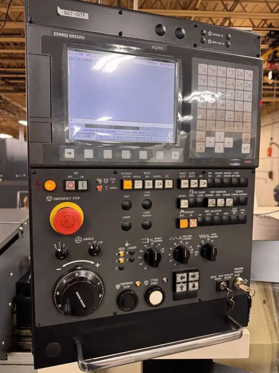 DMG, Mori #G-07, high precision flat tooling CNC lathe, DMG Fanuc F0iTF Control, 1.5" bar, 3.9" workpiece - Image 6