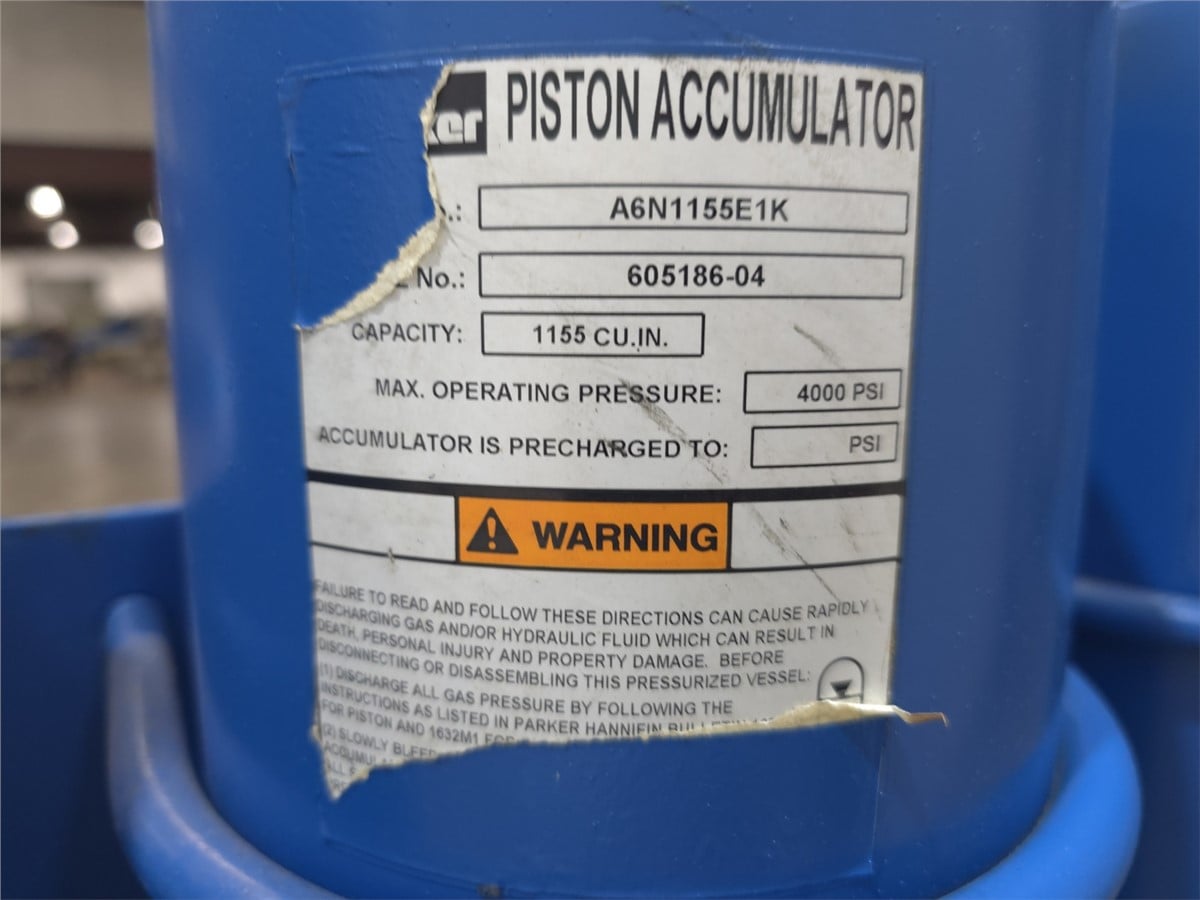 10 HP MGB, hydraulic power unit, (4) Parker accumulators, 5 gallon each, 4000 max psi, 1770 RPM, Fr.215TC - Image 7